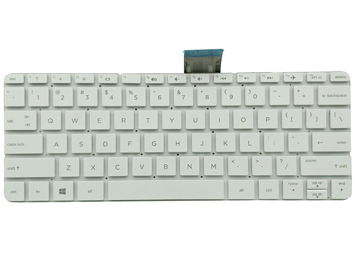 White HP Stream 11-ah010nr No Frame Laptop English layout US Keyboard