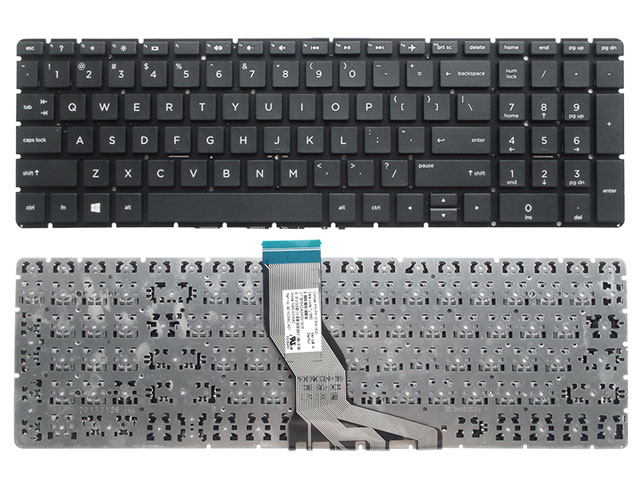 Black without backlight HP 15-bw 15-bw000 Laptop Keyboard