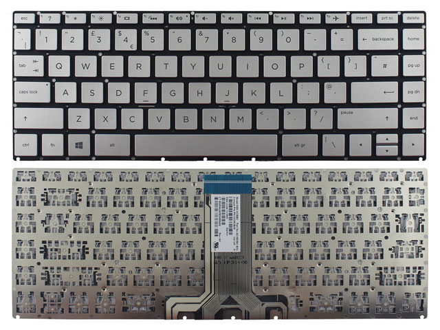 Silver without backlight HP Pavilion 14-bf 14-bf000 Laptop Keyboard