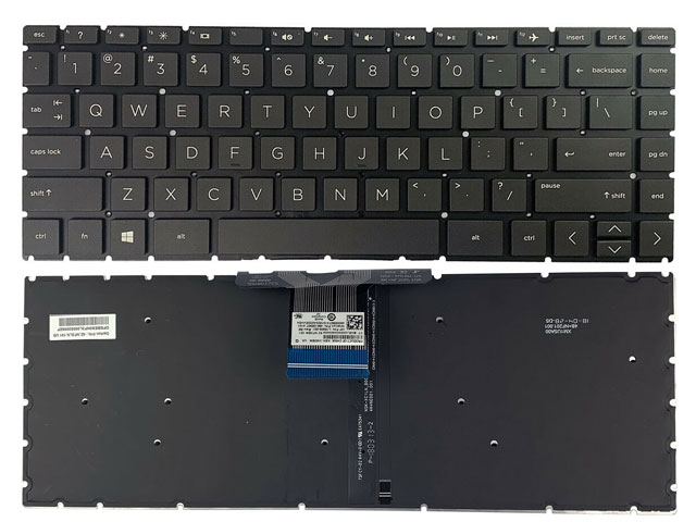 Black with backlight HP Pavilion x360 14-cd 14-cd0000 Laptop Keyboard
