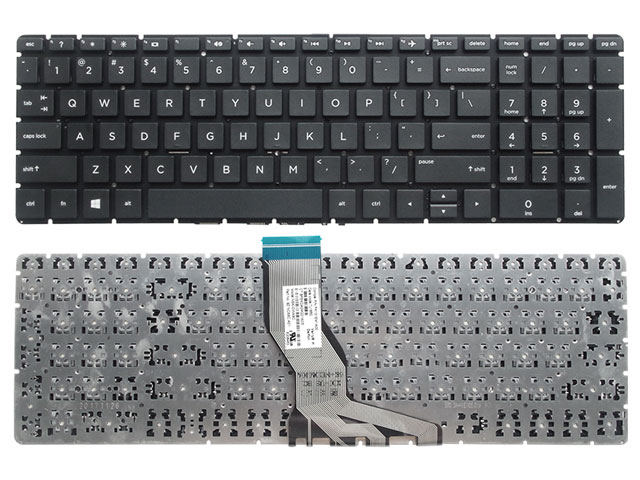 NO backlight HP Pavilion x360 15-br 15-br000 Laptop Keyboard