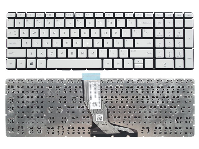 White without backlight HP Pavilion 15-cc 15-cc000 Laptop Keyboard