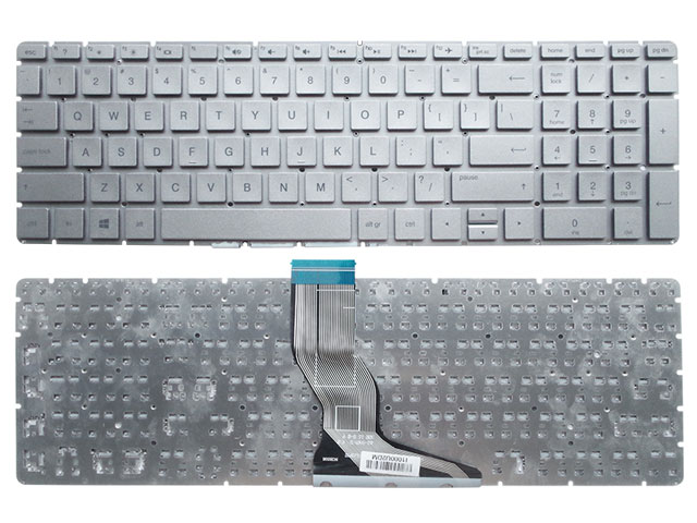 Silver without backlight HP Pavilion 15-cc 15-cc000 Laptop Keyboard