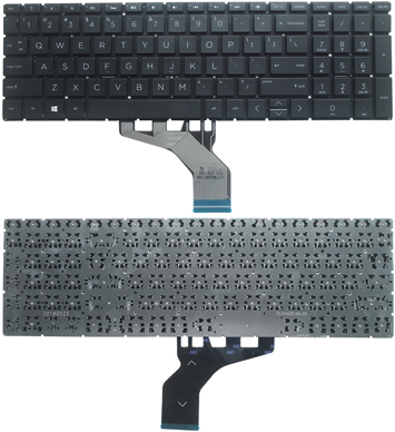 HP 17-by0000 17-by1000 by2000 by3000 Black without backlight keyboard