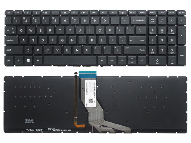 Black with backlight HP 15-ef 15-ef0000 Laptop Keyboard