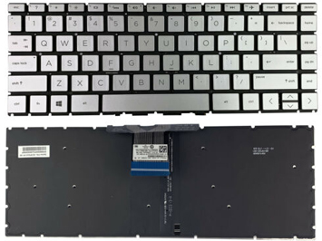Silver HP 14-ck0000 with Backlight Laptop English US keyboard