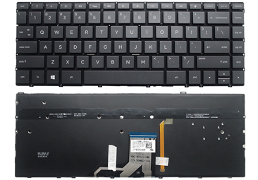 Black HP ENVY 13-ah0000 with Backlight Laptop English US Keyboard