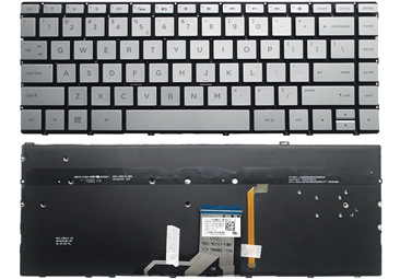 Silver HP ENVY 13-ah0051wm with Backlight Laptop English US Keyboard