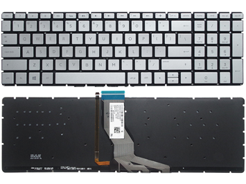 Silver HP 17-ak000 with Backlight Laptop English layout US Keyboard