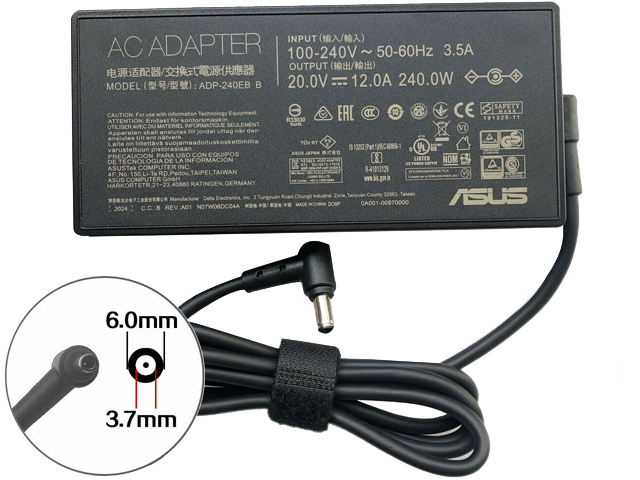 ASUS ROG Strix Scar 15 G533QR-DS76Q Charger AC Adapter Power Supply