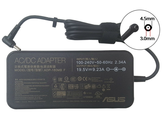 ASUS 19.5V 9.23A 180W Tip:4.5*3.0mm Charger AC Adapter Power Supply