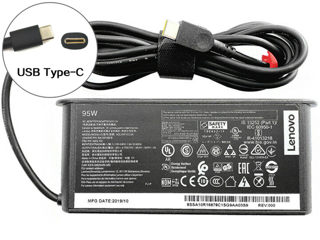 Lenovo 95W USB Type-C USB-C Charger AC Adapter Power Supply